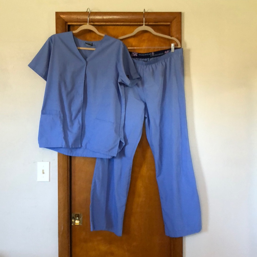 Cherokee scrubs uniform ceil blue